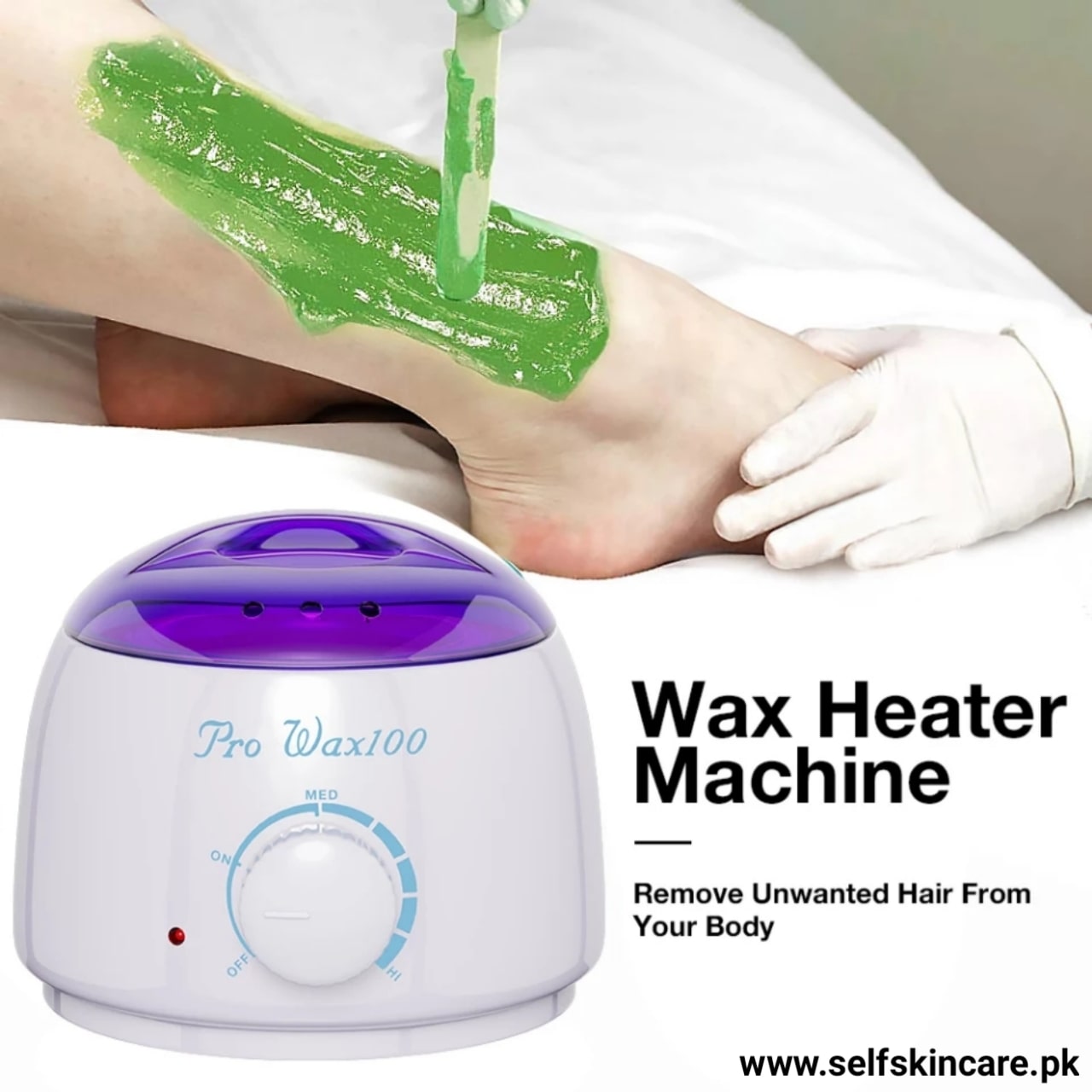 Pro Wax Machine 100 Professional Wax Heater And Warmer (With Free 100gm Wax Beans)