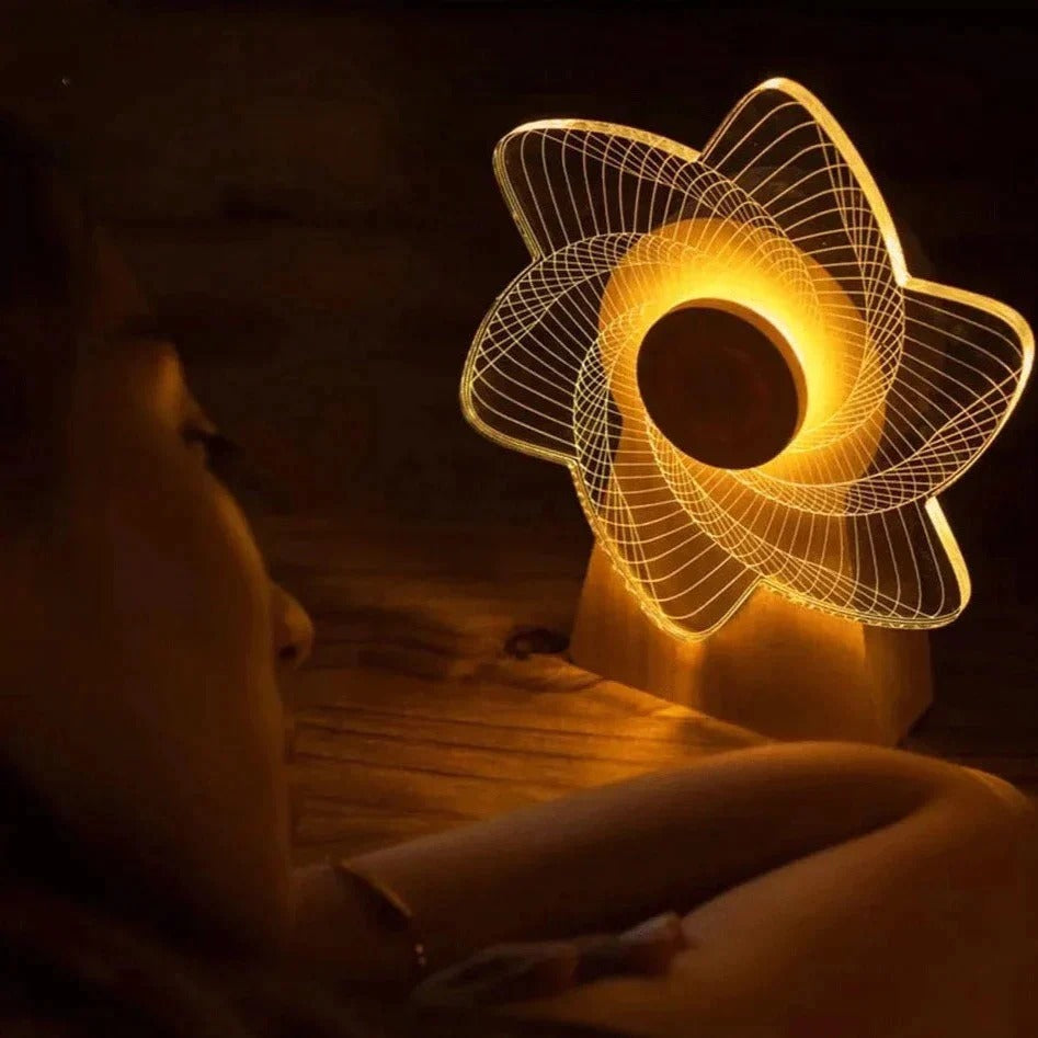 3D Windmill Night Light