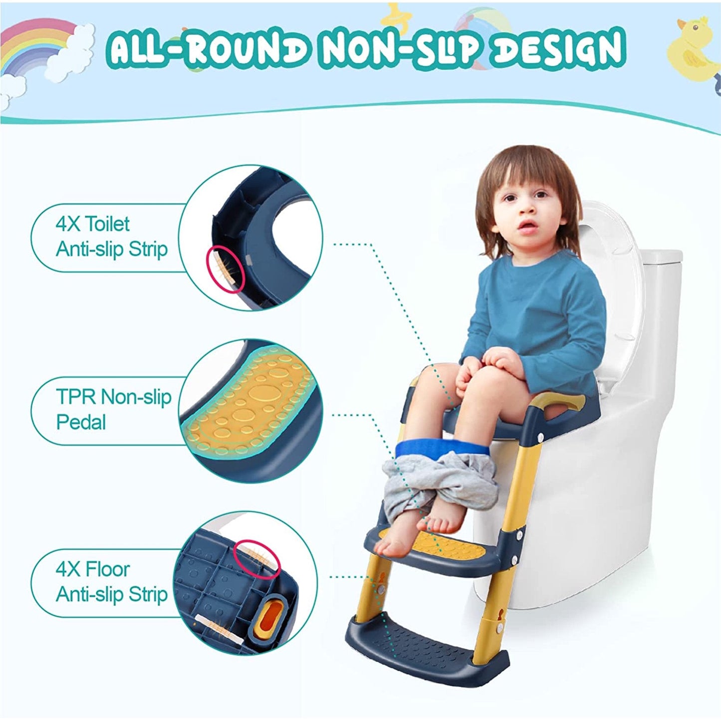 Toilet Training Seats with Step Stool Leader