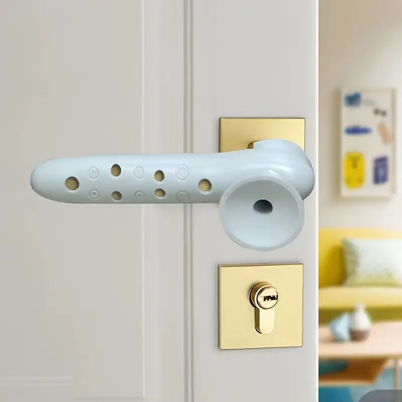 2 In 1 Silicon Door Knob Cover, Anti-Collision Door Knob Pad, Noiseless Suction Cup Doorknob Cover