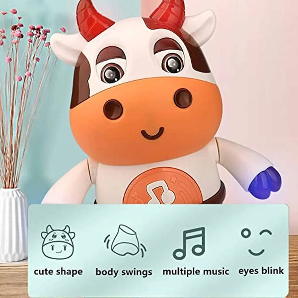 New Dancing Walking Baby Cow Toy