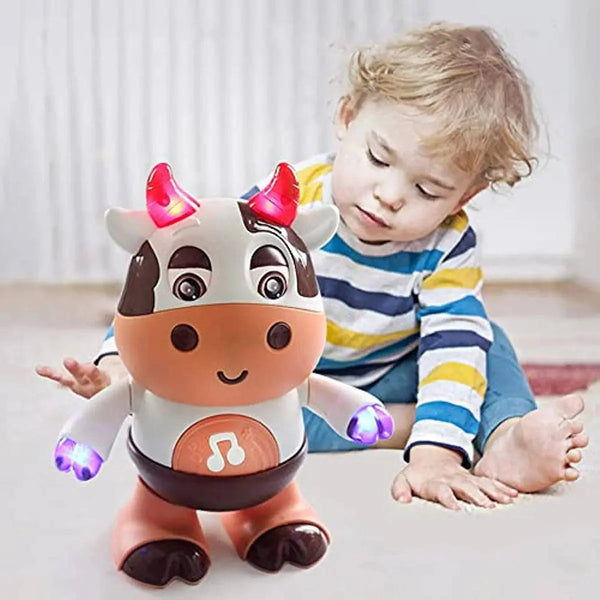 New Dancing Walking Baby Cow Toy