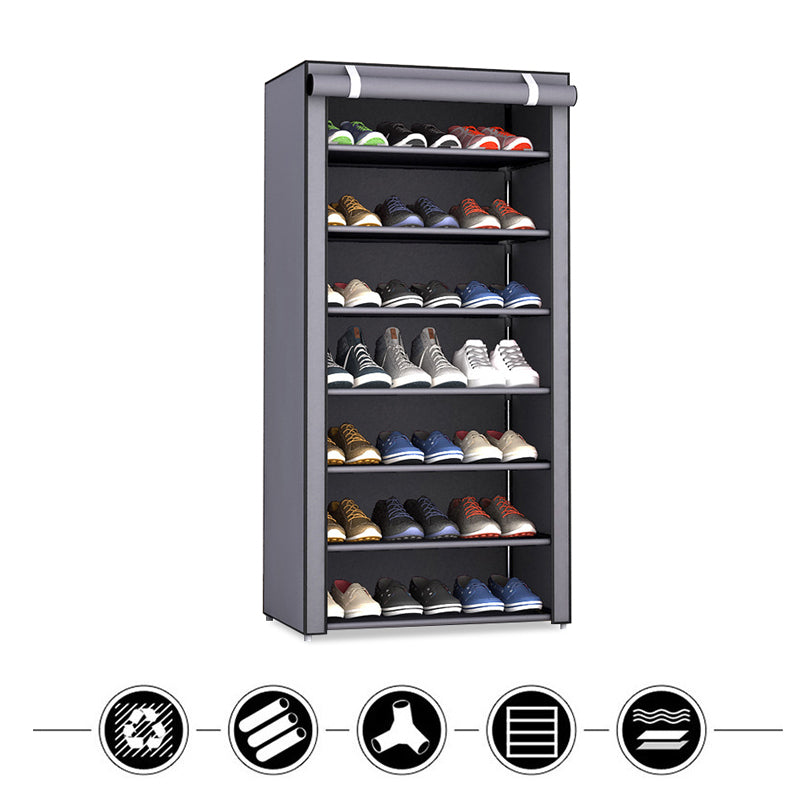 6 Layer Shoe Rack Shelf With Fabric Cover