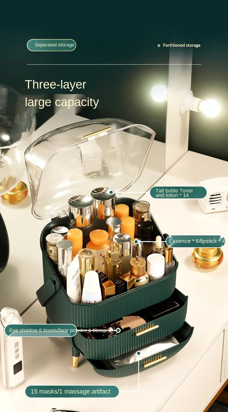 Dustproof Makeup Organizer Cosmetic Box