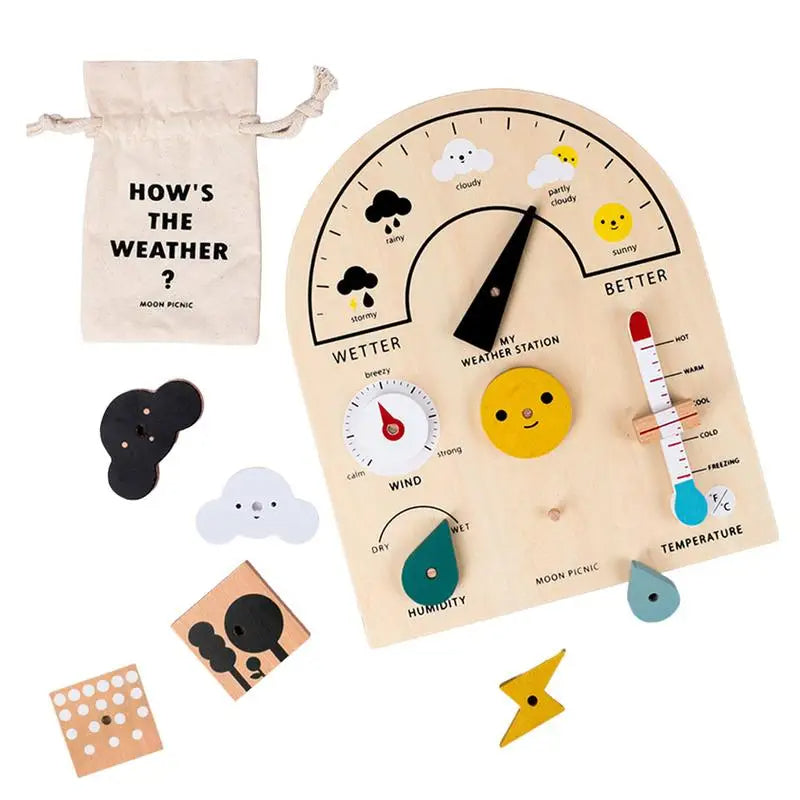 Educational Wooden Weather Board