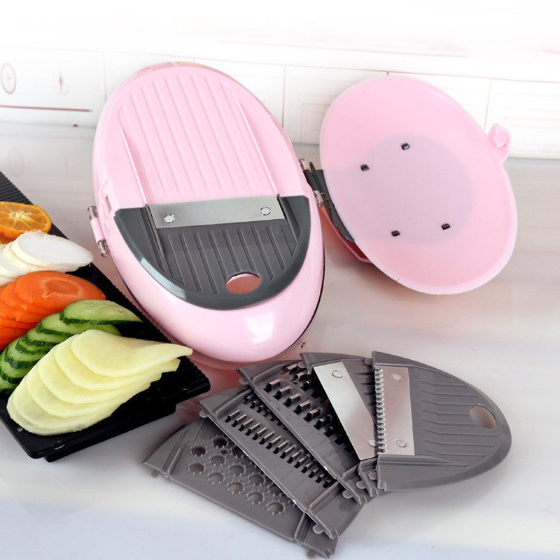 Manual Hand Food Vegetable Oval Shape Chopper, Shredder, Slicer, Grater.