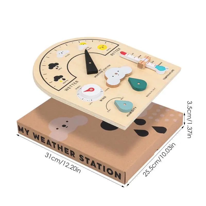 Educational Wooden Weather Board