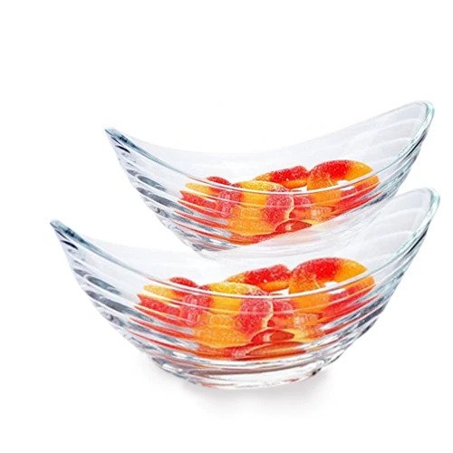 Glass Gondol Serving Bowl-Pack of 2