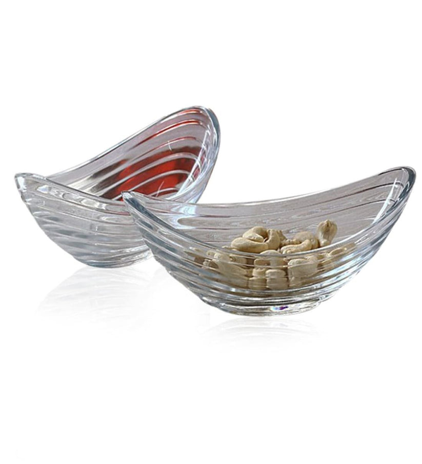 Glass Gondol Serving Bowl-Pack of 2