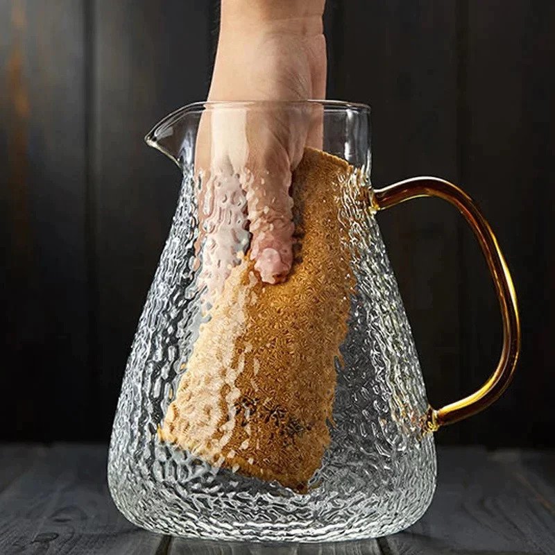 High Quality Golden Handle Glass Jug