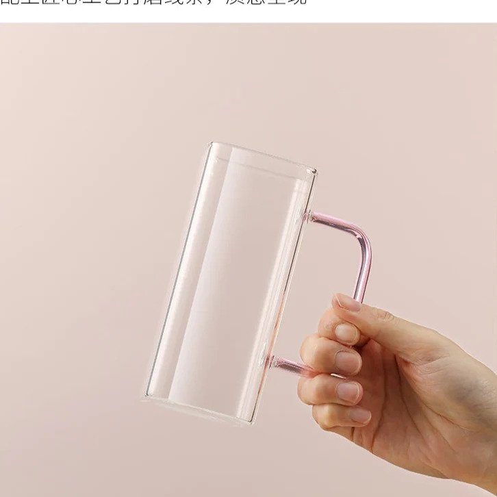 Square Glass Mug Breakfast-Multipurpose