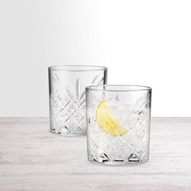 Crystal Glasses Set of 6, Crystal Rocks Glasses