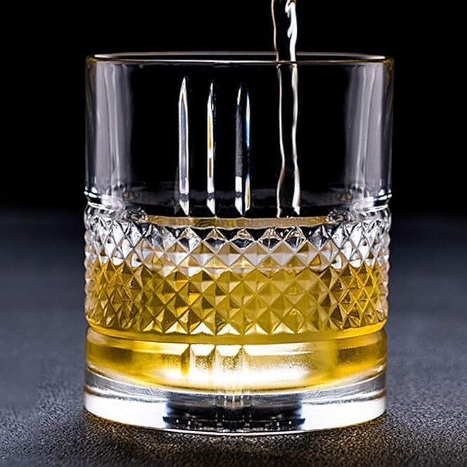 Crystal Cut Scotch Glass Set of 6