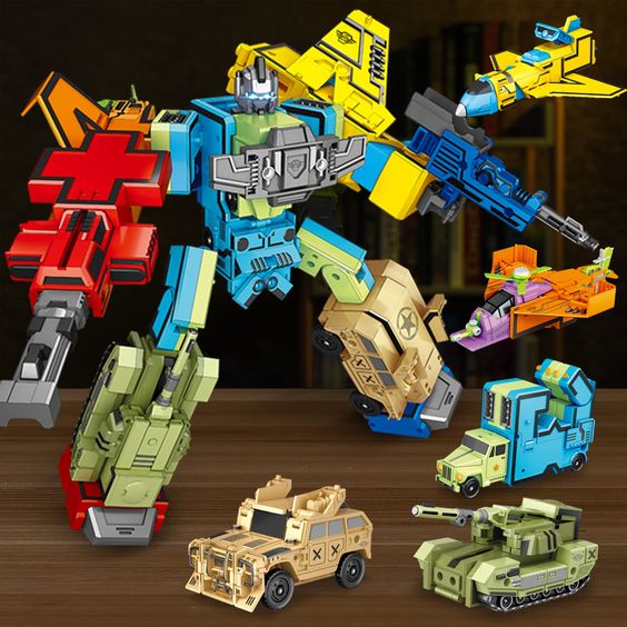 Digital Deformation Robot Toy 0 To 9 Complete Set