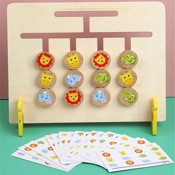 Wooden Animal Logic Game