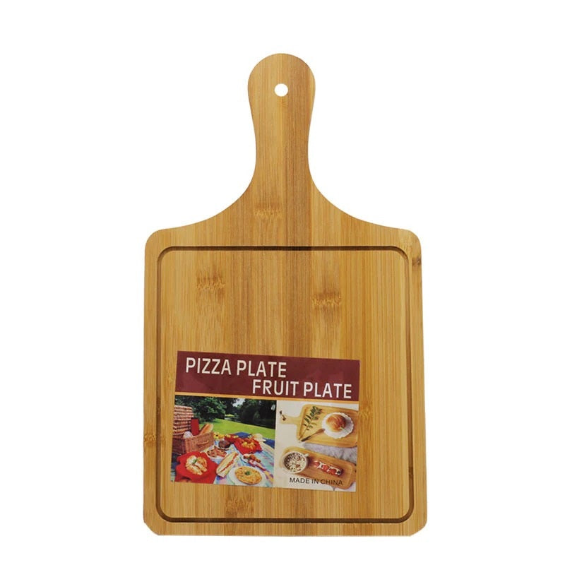 Square Wooden Pizza Serving Plate