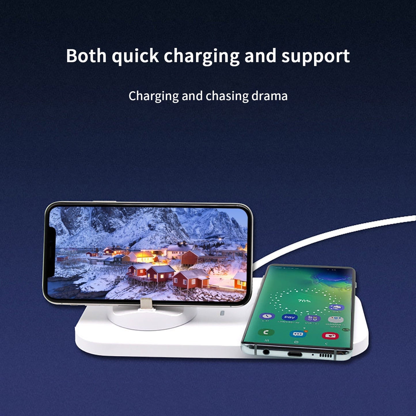 3 In 1 Multi Function Wireless Charger For Phone,Smart Watches And Bluetooth Headphones