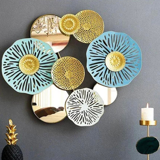 Metallic Round Shaped Wall Decor