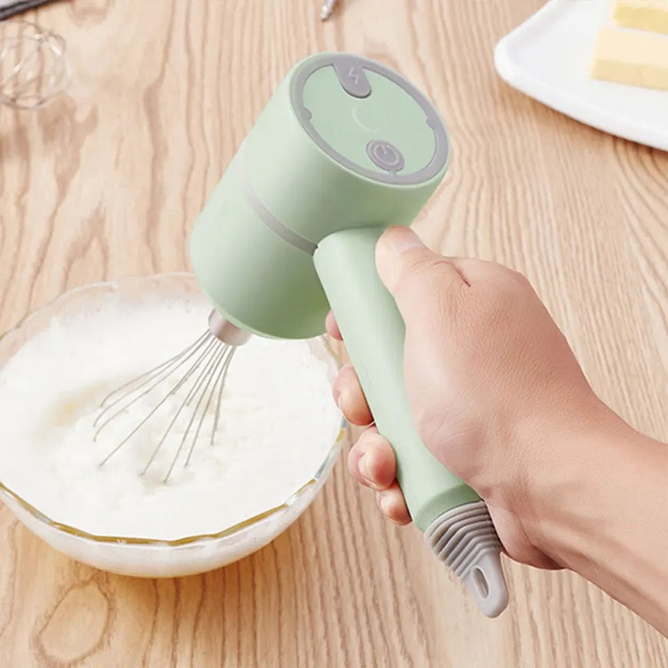 2 in 1 Electric Hand Mixer & Food Chopper with Detachable 3