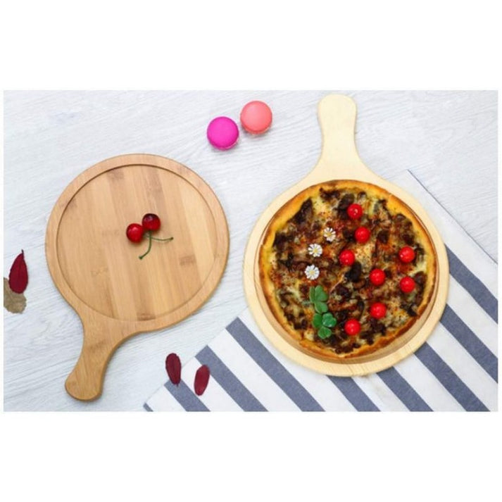 Wooden Pizza Serving Board - Wooden Pizza Steak Serving Flat Plate