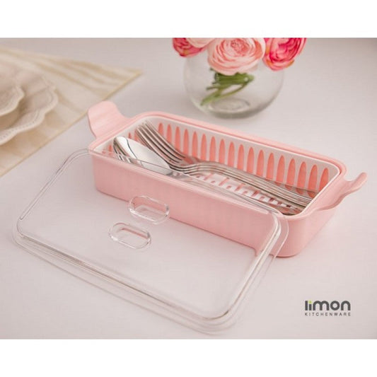 Limon Cutlery Box With Acrylic Lid