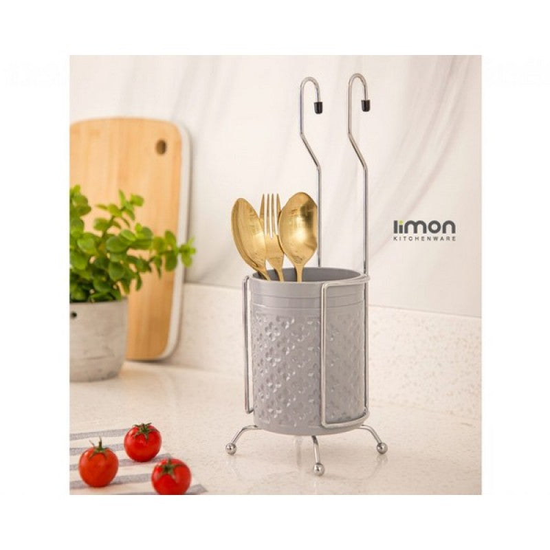 Limon Cutlery Hanging Holder With Steel Stand