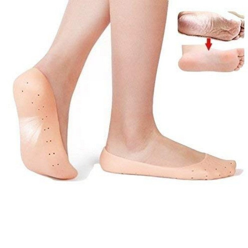 Anti Crack Heel Socks Silicone Foot Protector Socks For Foot Care And Heel Crack