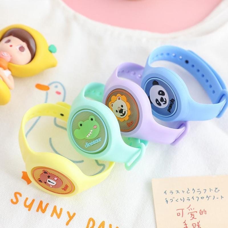 Pack Of 2 Mosquito Repellent Baby Wrist Band LED Silicone Toy