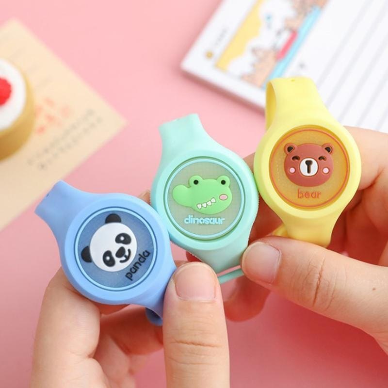 Pack Of 2 Mosquito Repellent Baby Wrist Band LED Silicone Toy