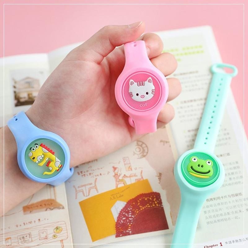 Pack Of 2 Mosquito Repellent Baby Wrist Band LED Silicone Toy