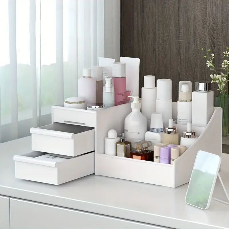 Dressing Table Makeup Box, Desktop Cosmetic Storage Box With Drawer