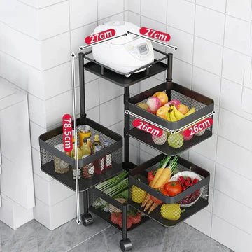 Premium Square Metal Trolley