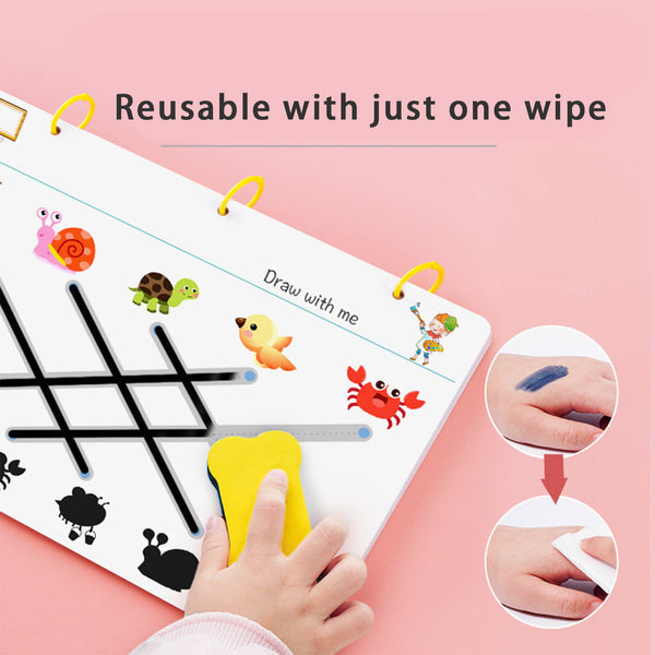 Magical Reusable Tracing Workbook Set 64 Pages